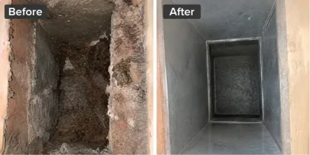 Duct cleaning after results