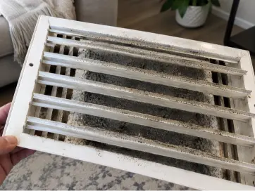 visible dust on outer Air Duct